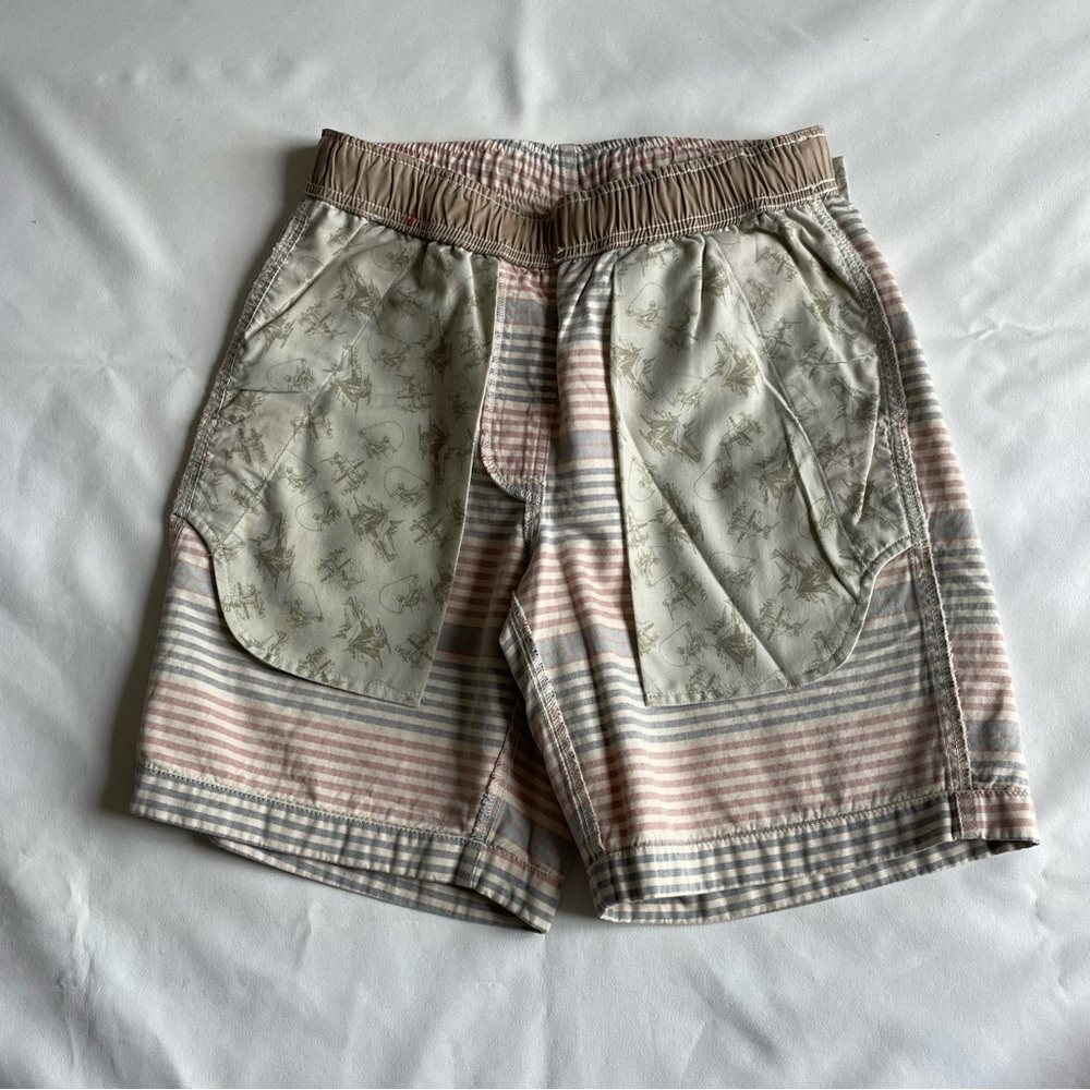L.L. Bean Organic Cotton Shorts with Pink and Gray Stripes - Picture 5 of 8